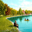 Riverside Park, Neenah, WI in 1908 vintage print