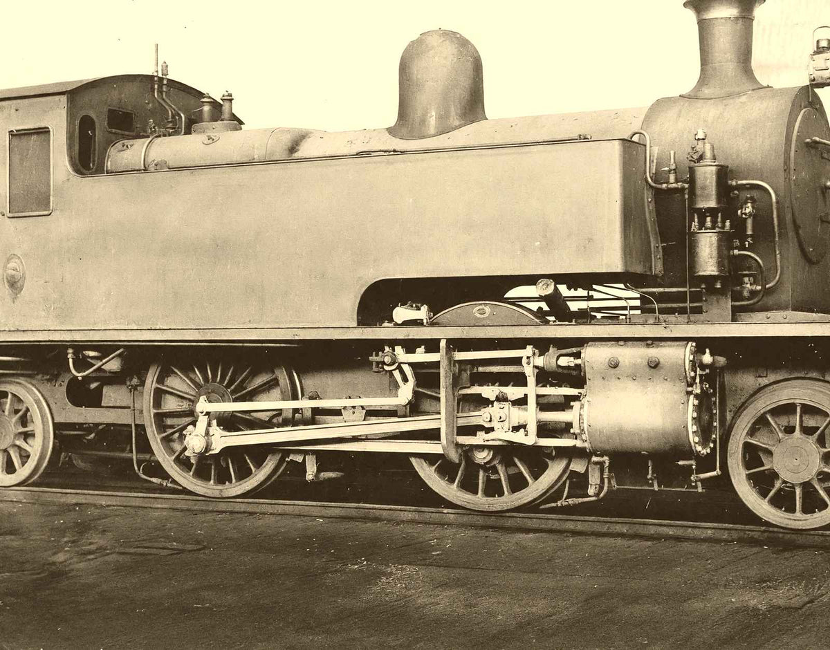 Shanghai-Nanking Tank Engine, China in 1943 vintage photo print