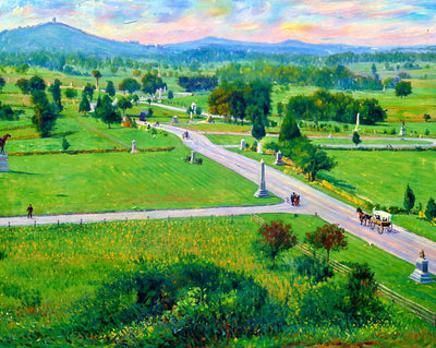 Hancock Ave Tower, Gettysburg PA in 1906 art print