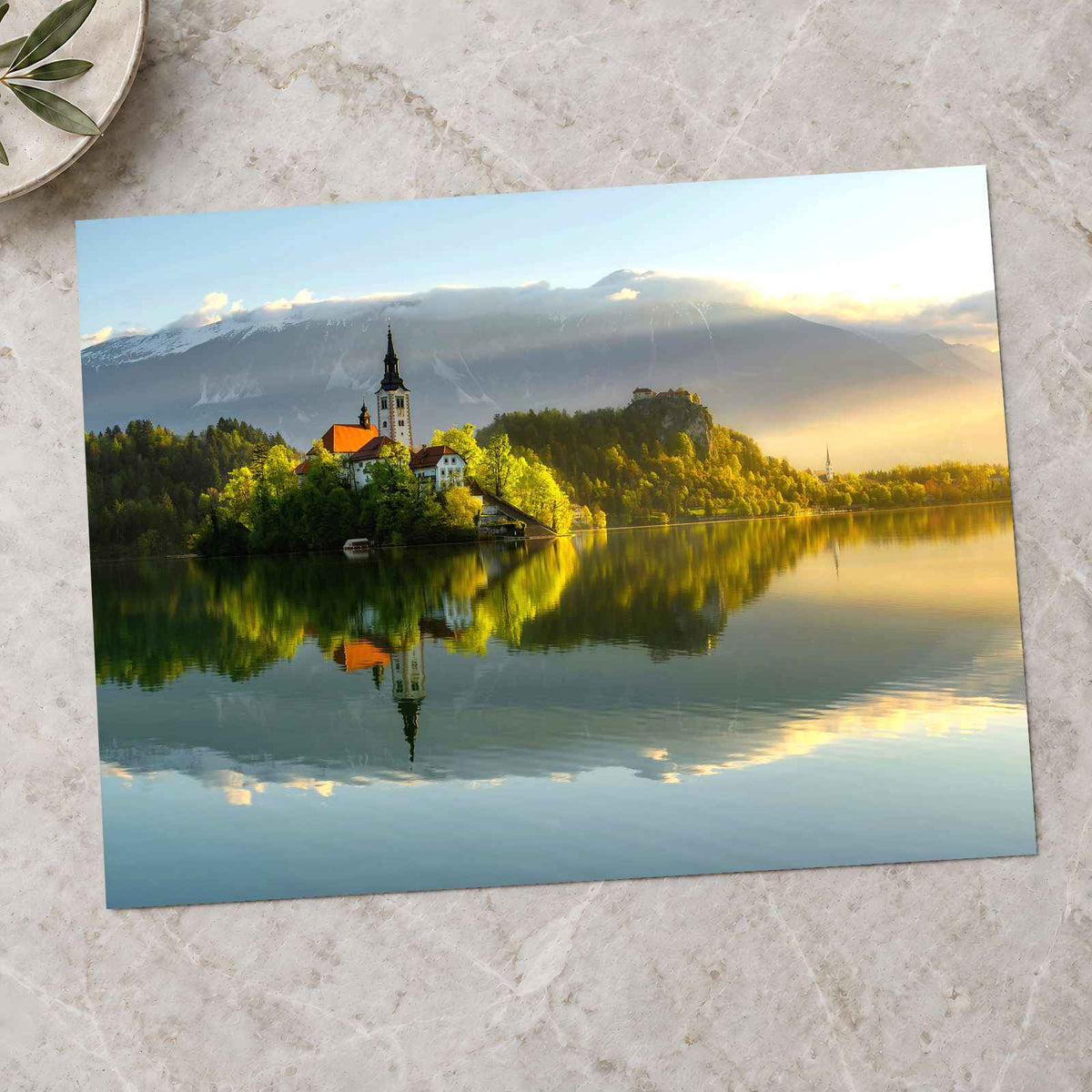 Church of the Assumption on Lake Bled by Ales Krivec Photo Print Wall Decor