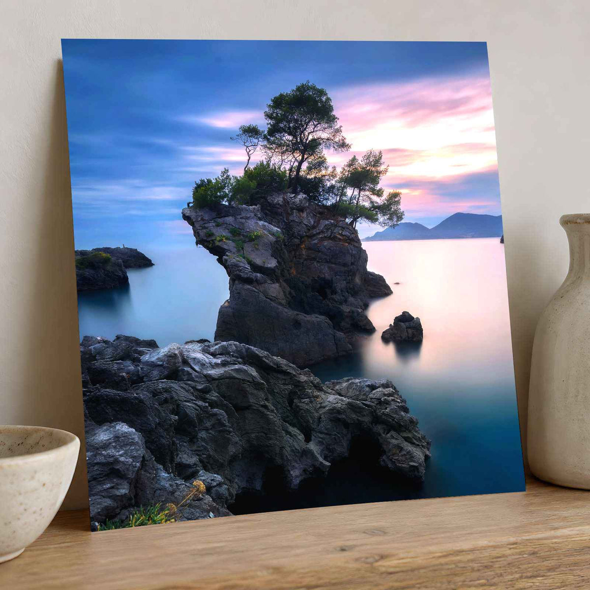 Water Surrounded by Rocks and Trees by Riccardo Cervia Photo Print Wall Decor