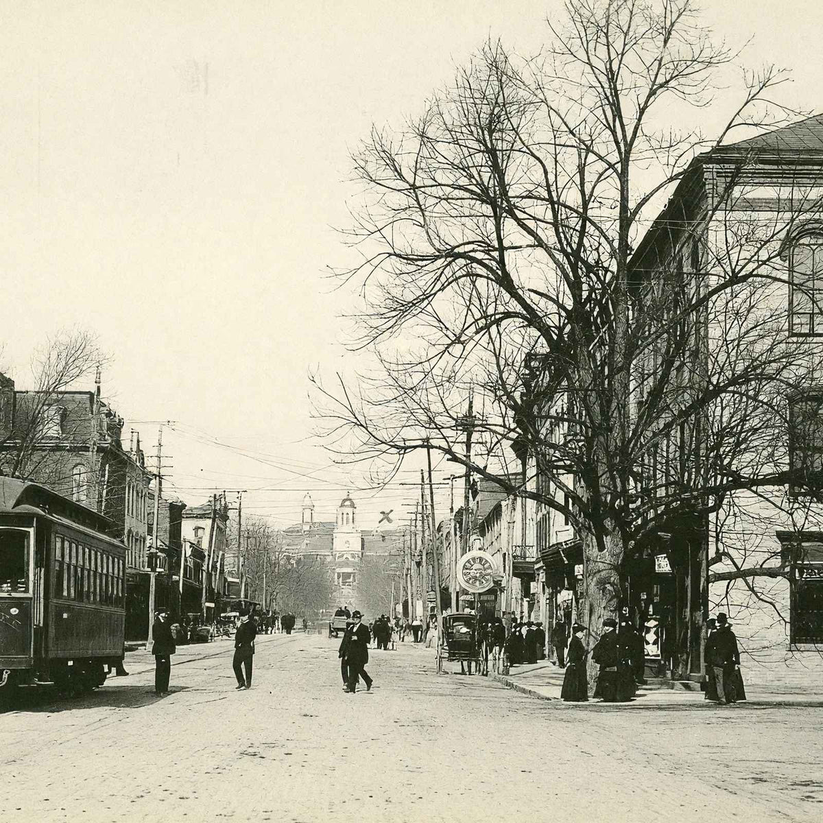 First National Bank, Bloomsburg, PA 1905 vintage print