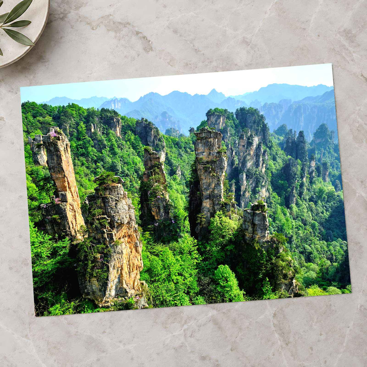 Zhangjiajie Stone Pillars in China Photo Print Wall Decor