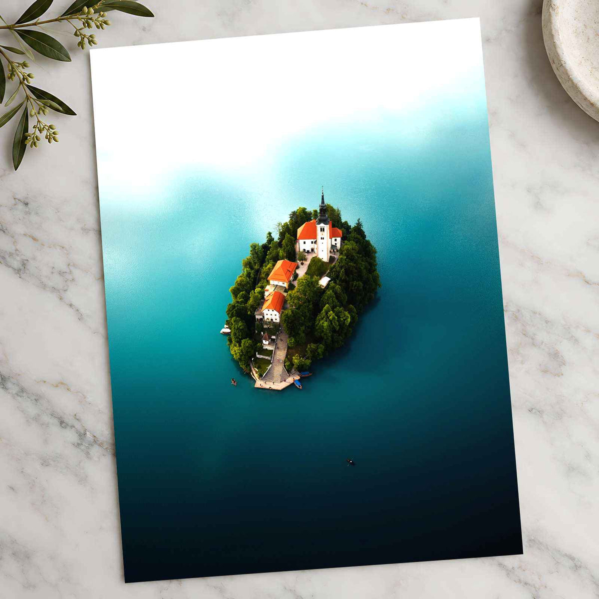 Bled Castle on Island in Slovenia by Johannes Kopf Photo Print Wall Decor