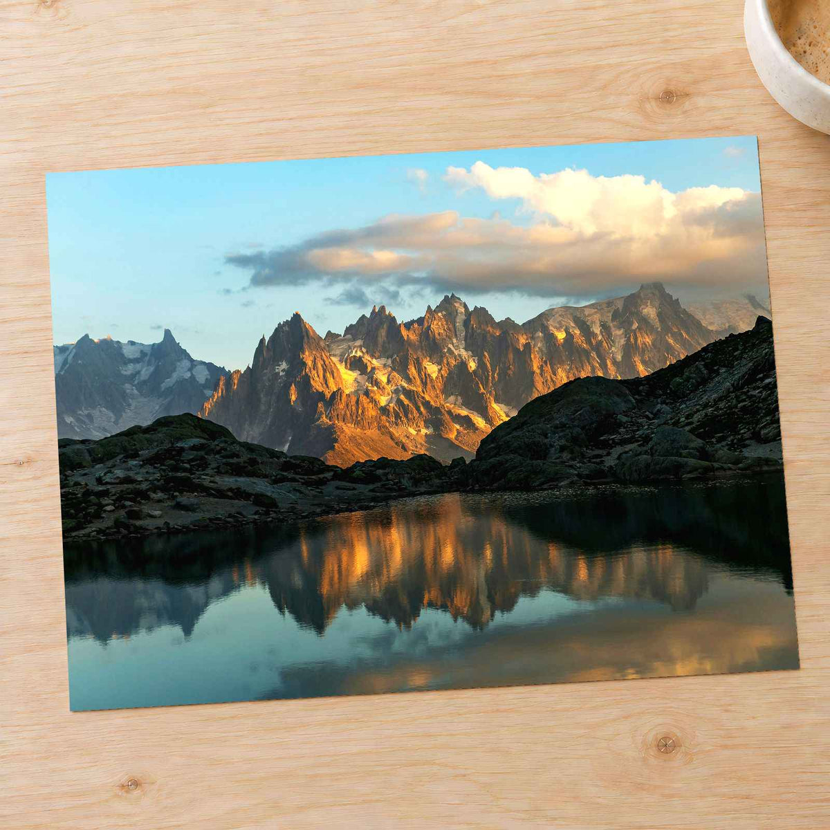 French Alps with Lake in Chamonix by Daniel J. Schwarz Photo Print Wall Decor