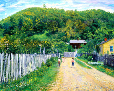 Chickasaw Bluff, Vicksburg, MS in 1906 painting