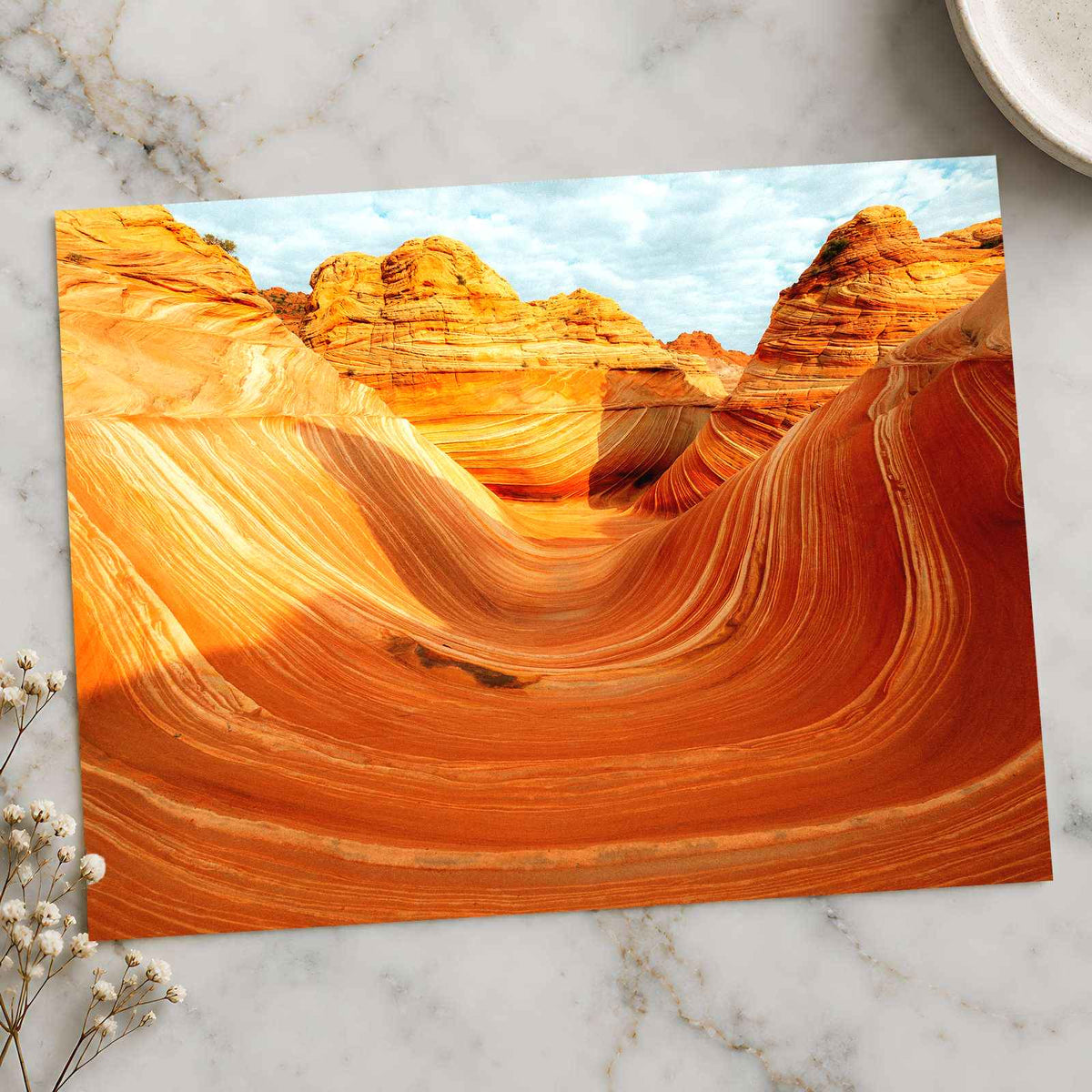 Wavy Sandstone Formation in Arizona by Johannes Kopf Photo Print Wall Decor