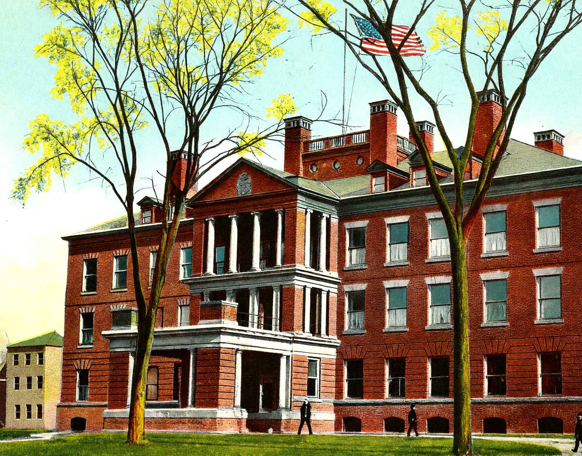 State Hospital, Harrisburg, PA 1907 vintage print