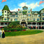 Buena Vista Springs Hotel, PA in 1907 painting