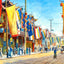 Nanking Road, Shanghai, China art print