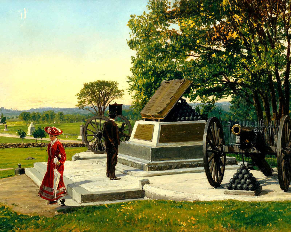 High Water Mark, Gettysburg PA in 1906 art print