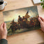 Washington Crossing the Delaware painting by Emanuel Leutze (1851)