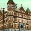 City Hall, Wilkes-Barre, PA in 1907 vintage print