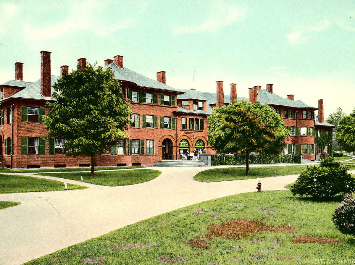 Upper House, Lawrenceville, NJ in 1907 vintage print