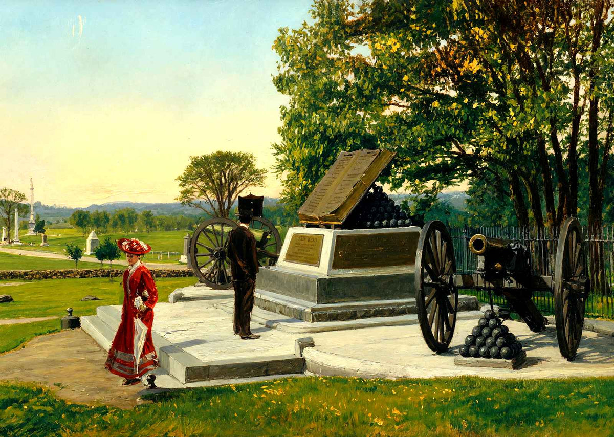High Water Mark, Gettysburg PA in 1906 art print