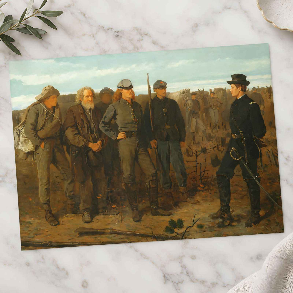 Prisoners from the Front art print by Winslow Homer (1866)