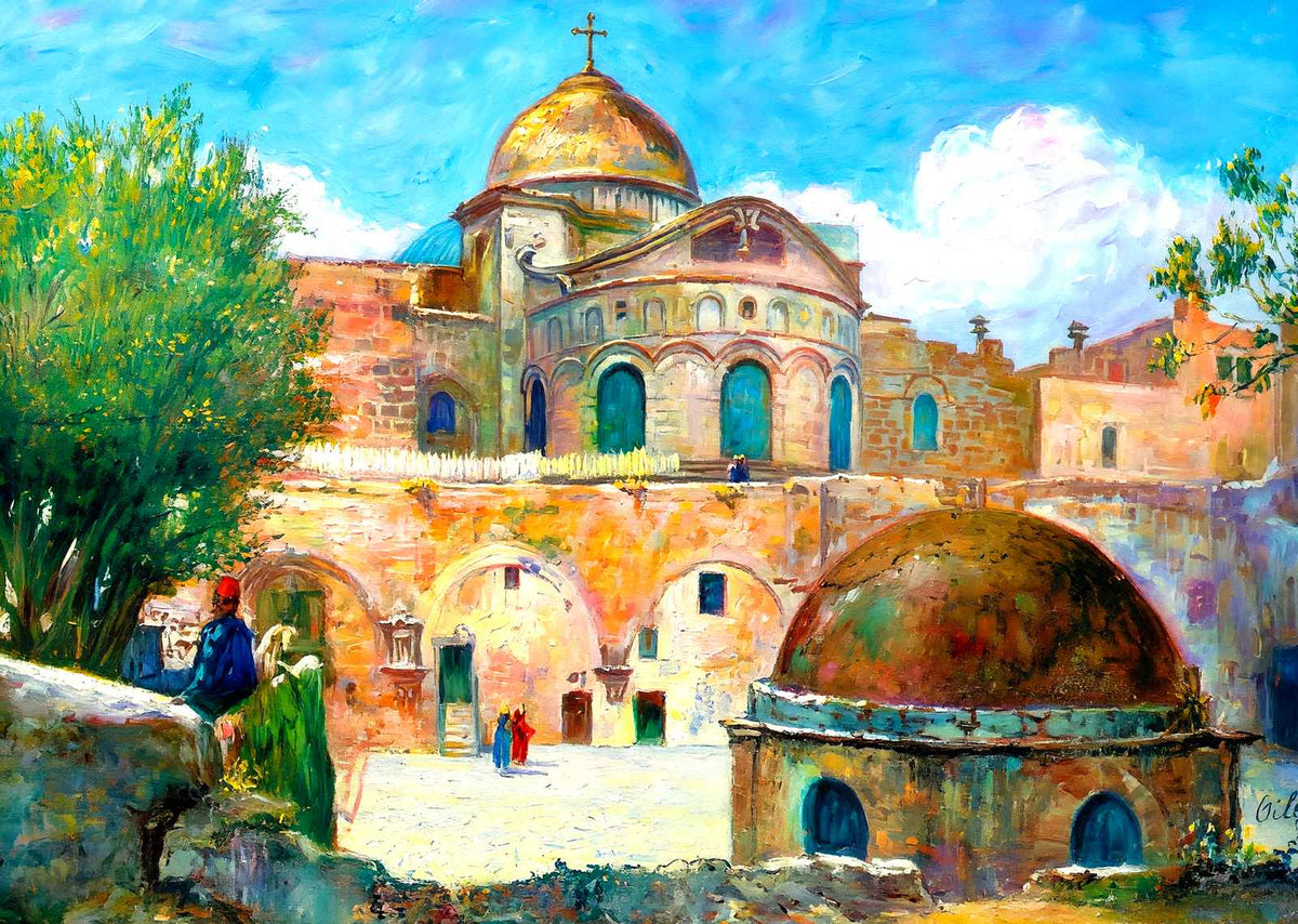 Church of the Holy Sepulchre, Jerusalem 1928 painting