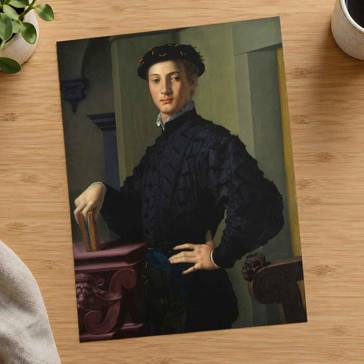 Portrait of a Young Man art print by Bronzino (Agnolo di Cosimo di Mariano) (1530)