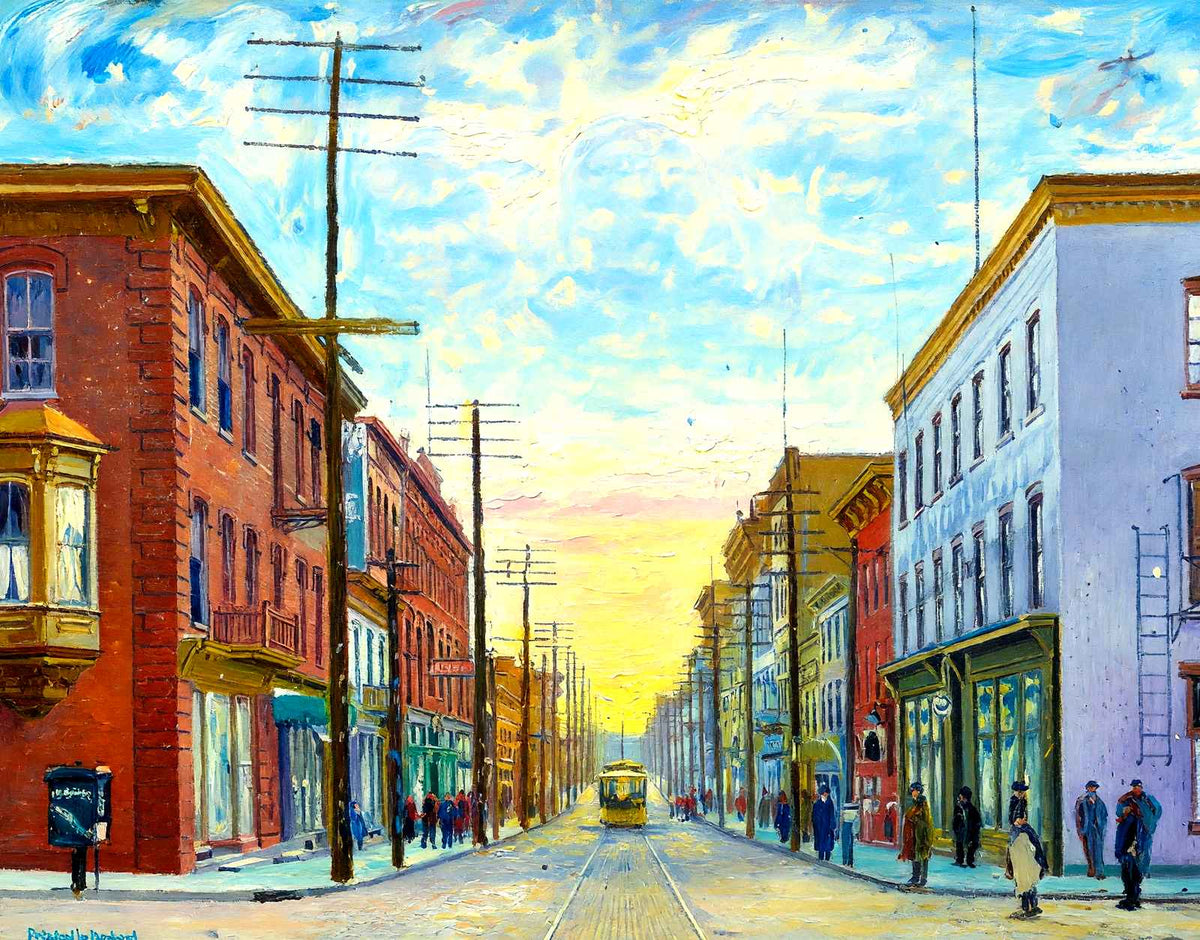 Eleventh Avenue, Altoona PA in 1906 art print