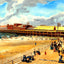 Young's Pier, Atlantic City, NJ in 1902 art print
