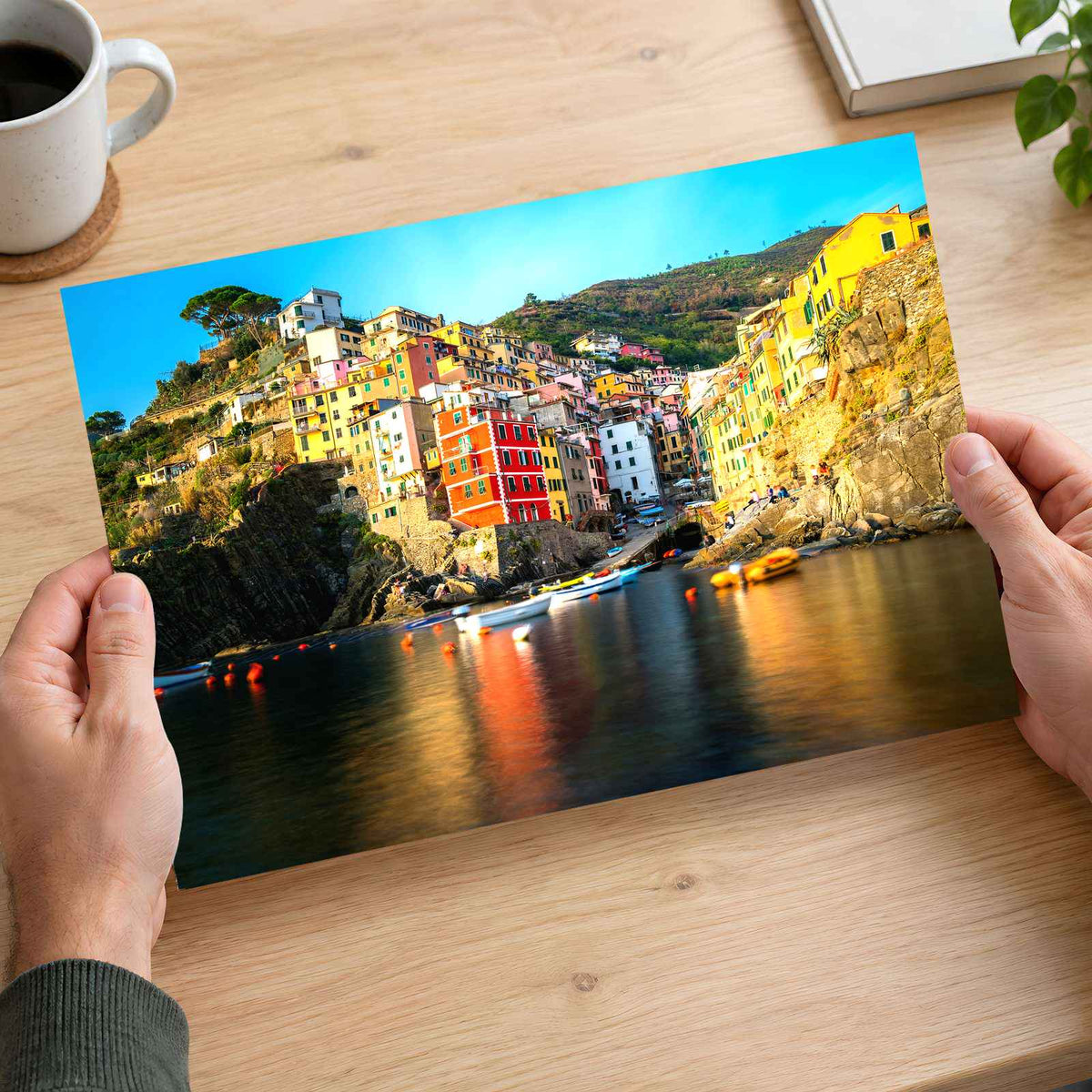 Harbor in Riomaggiore, Italy Photo Print Wall Decor
