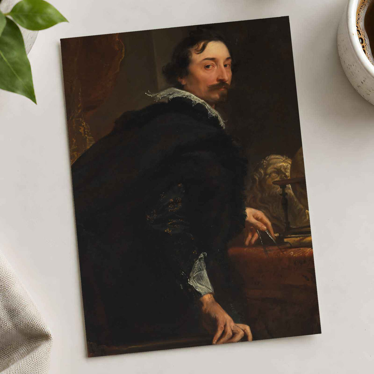 Lucas van Uffel (Died 1637) painting print by Anthony van Dyck (1621)