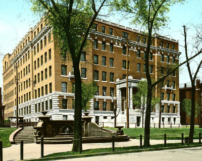 Historic Allegheny Gen Hospital, Pittsburgh vintage print