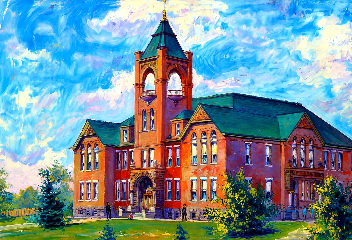 Clarksville High School, Clarksville, TN 1907 art print
