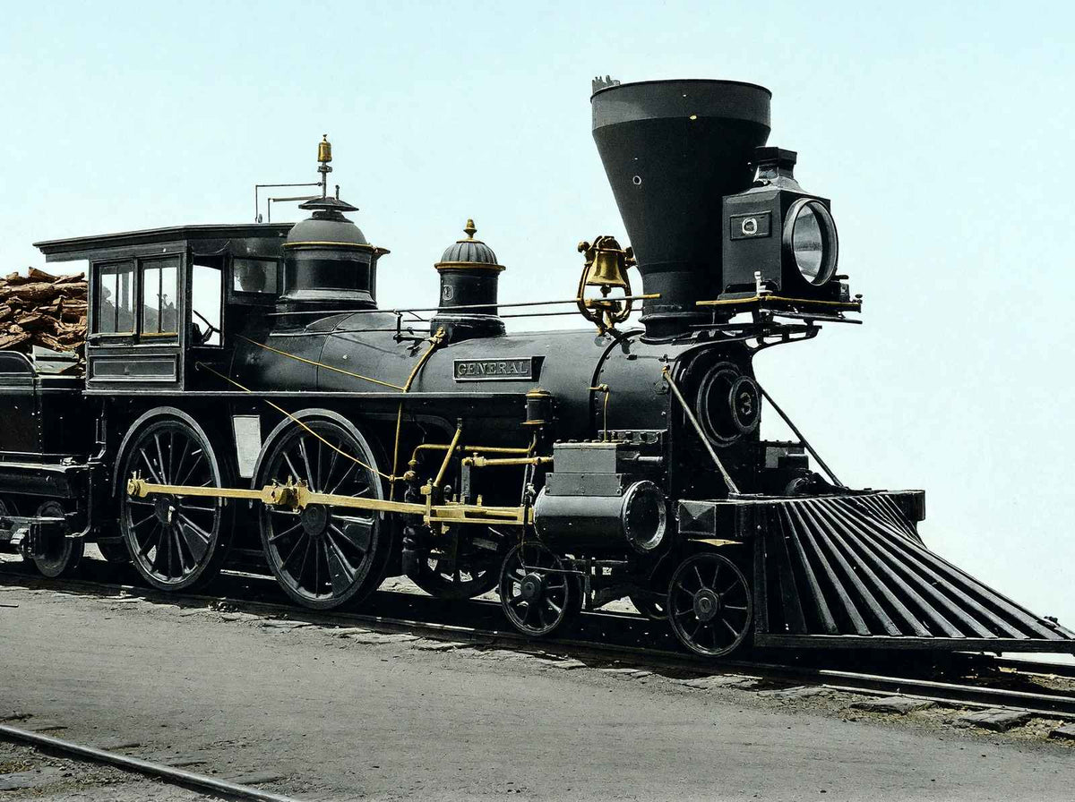 Engine General at Union Depot, Chattanooga vintage print