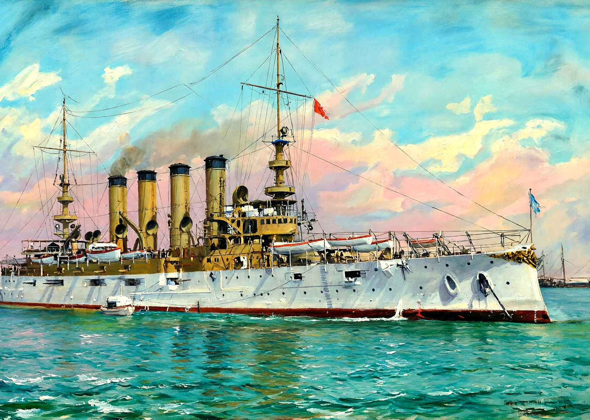 Cruiser Pennsylvania in 1905 art print