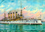 Cruiser Pennsylvania in 1905 art print