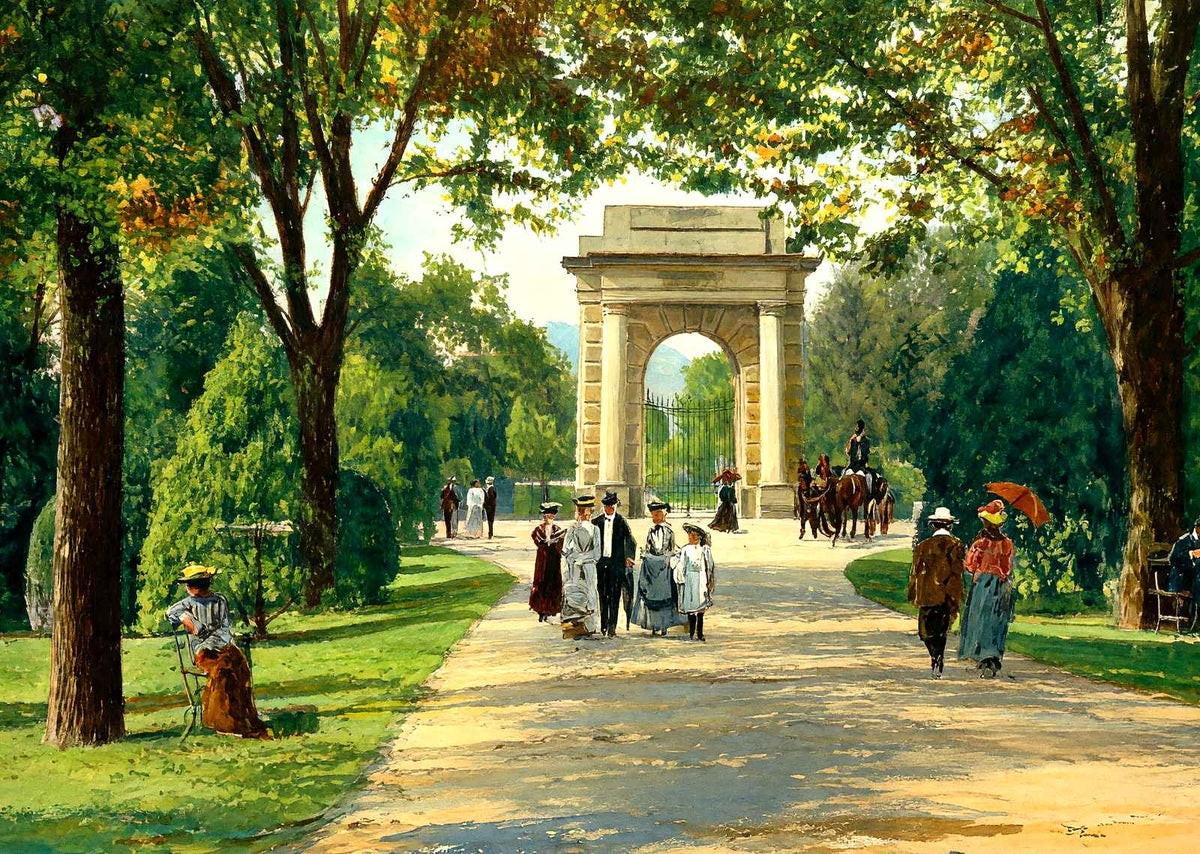 National Cemetery Entrance, Chattanooga, TN painting