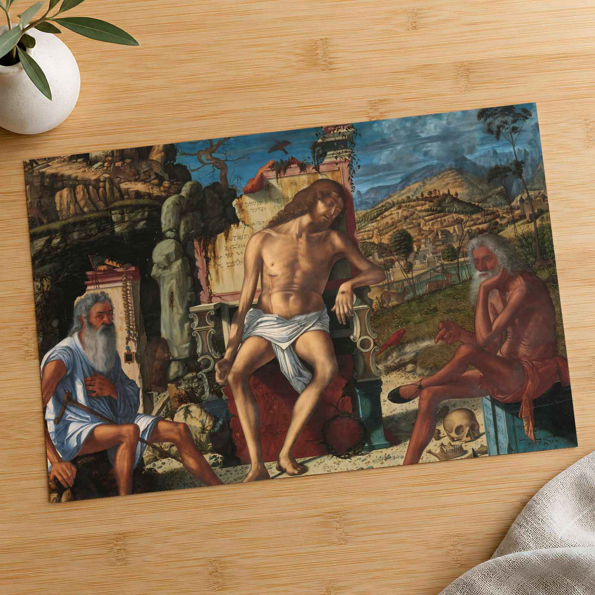 The Meditation on the Passion art print by Vittore Carpaccio (1485)