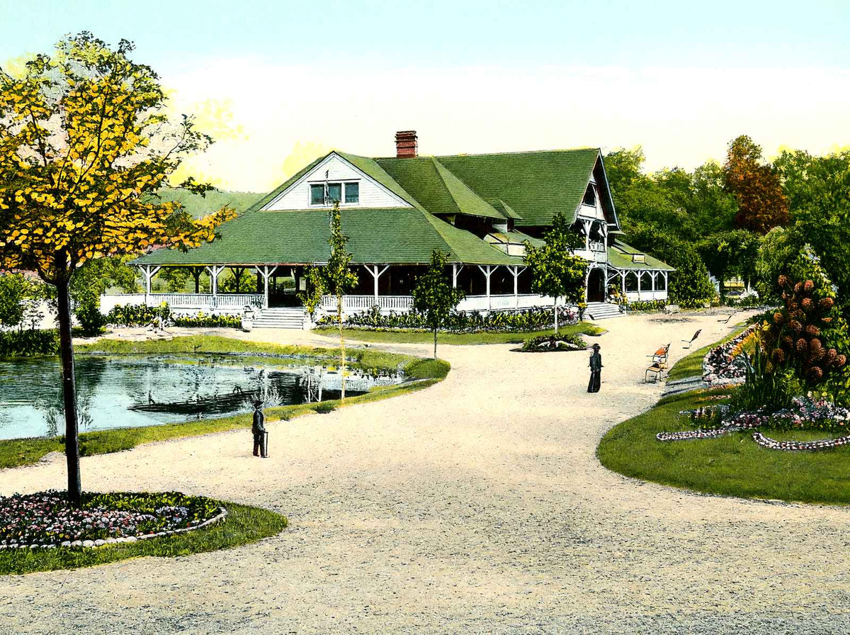 Walk & Casino, Lakemont Park, Altoona 1906 vintage print