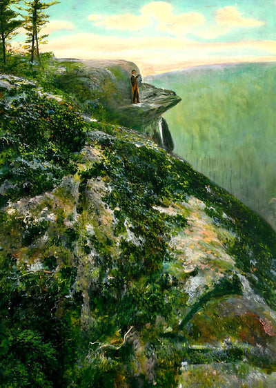 Cloven Cliff, Sugar Loaf Mountain, NC 1907 art print