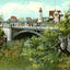 Lighthouse & Bridge, Lake Park, Milwaukee vintage print
