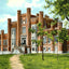 SW Presbyterian Univ, Clarksville, TN in 1907 vintage print