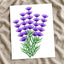 Bunch of Purple Flowers by Riswan Ratta Art Print Wall Decor