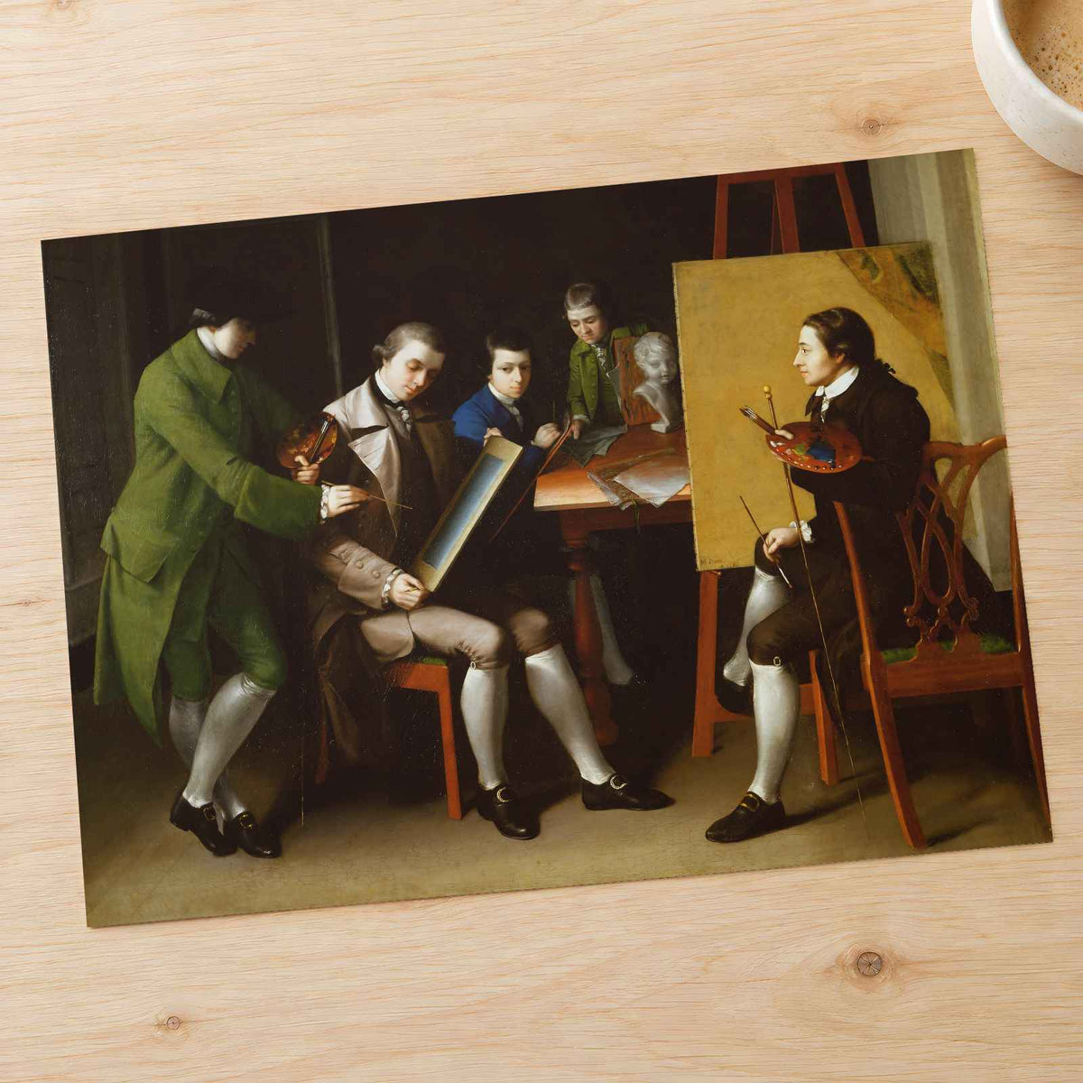 The American School art print by Matthew Pratt (1765)