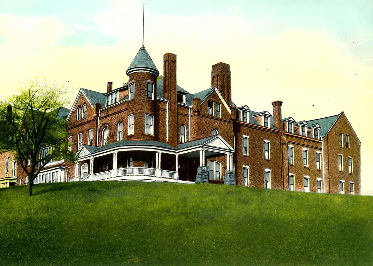 Shenango Valley Hospital, New Castle, PA 1906 vintage print