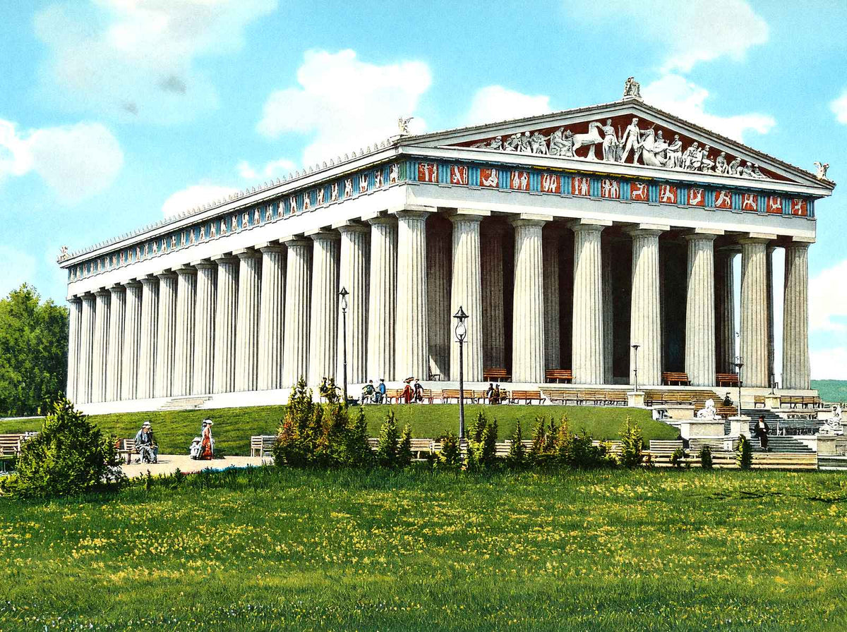 The Parthenon, Nashville, TN in 1906 vintage print