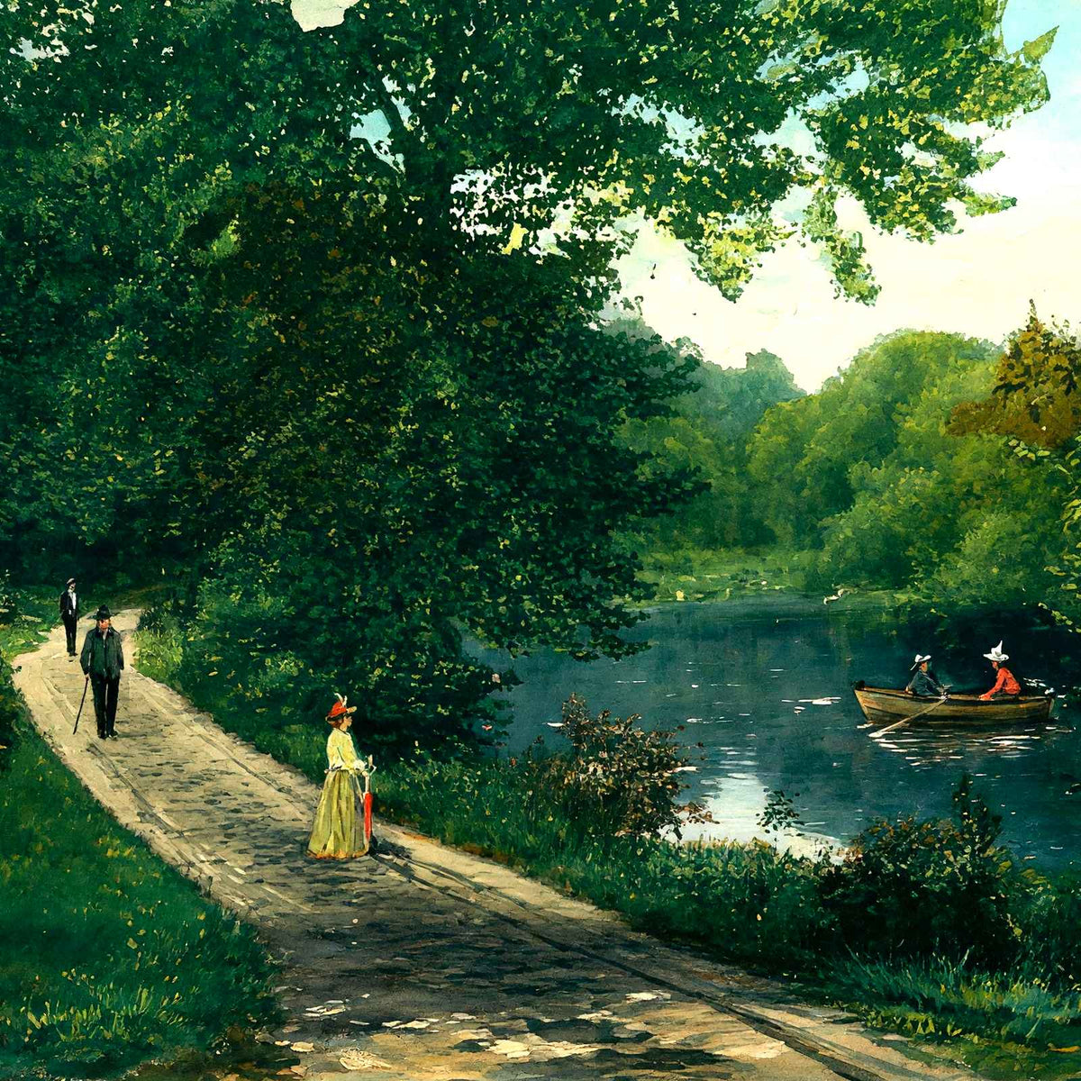 Williamson Park, Lancaster, PA in 1907 art print