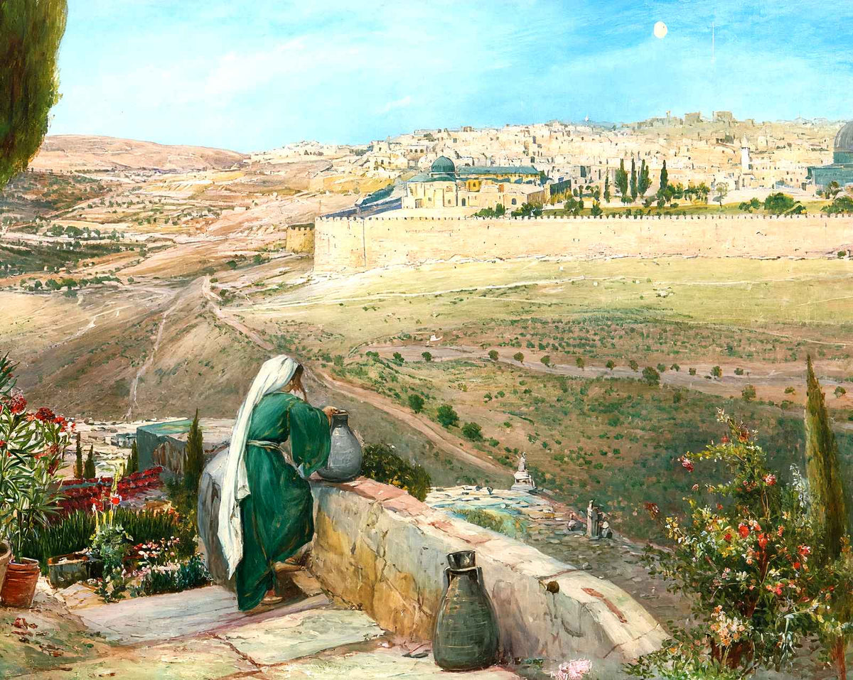 Jerusalem from Mount of Olives in 1905 art print