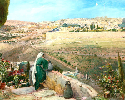 Jerusalem from Mount of Olives in 1905 art print