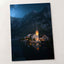 Small Town on Lake in Alps by Enis Can Ceyhan Photo Print Wall Decor