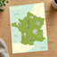Map of France Regional Graphics by Sofia Gazarian Art Print Wall Decor