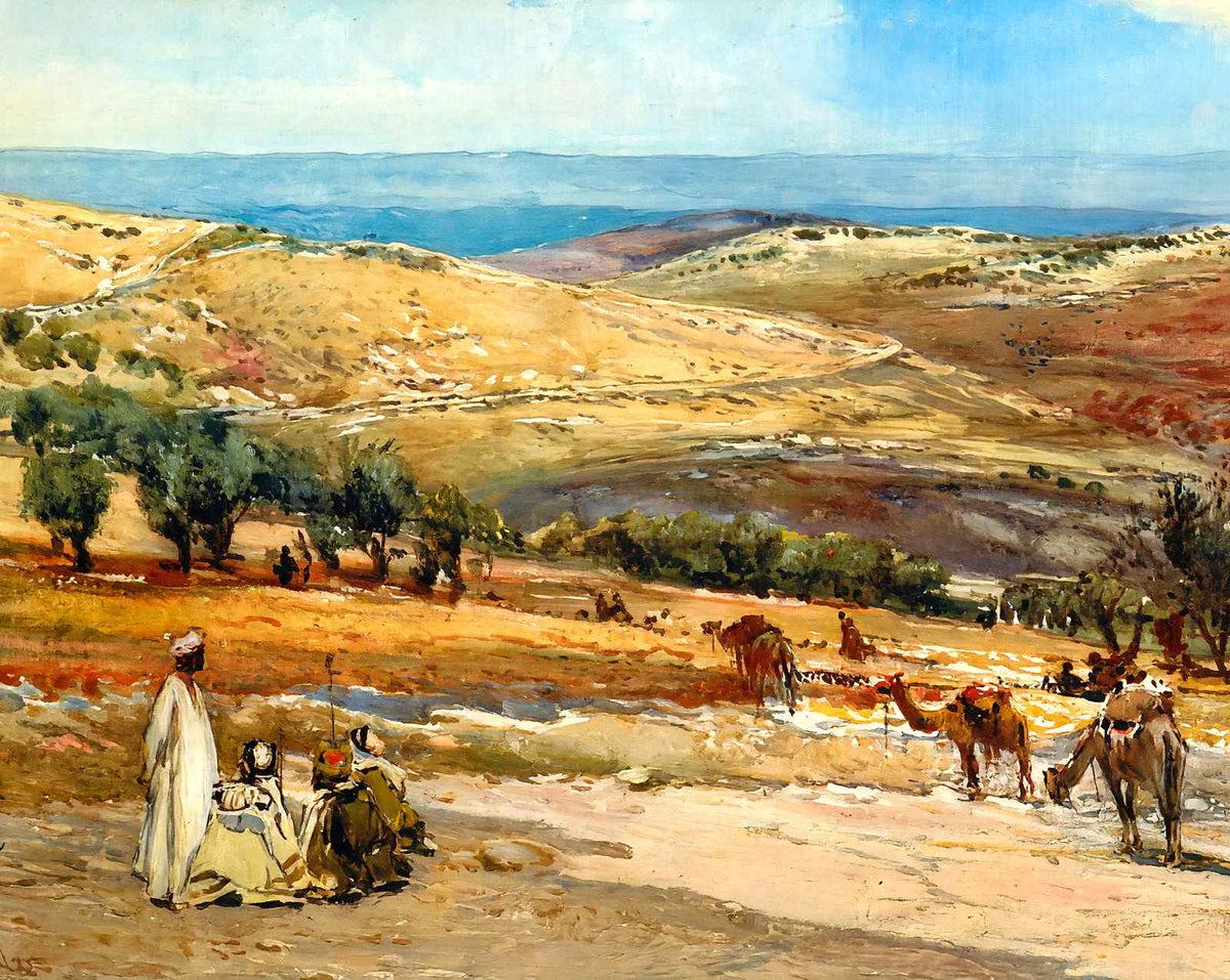 Road from Jerusalem to Bethany art print