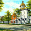 State Normal & Model Schools, Trenton, NJ art print