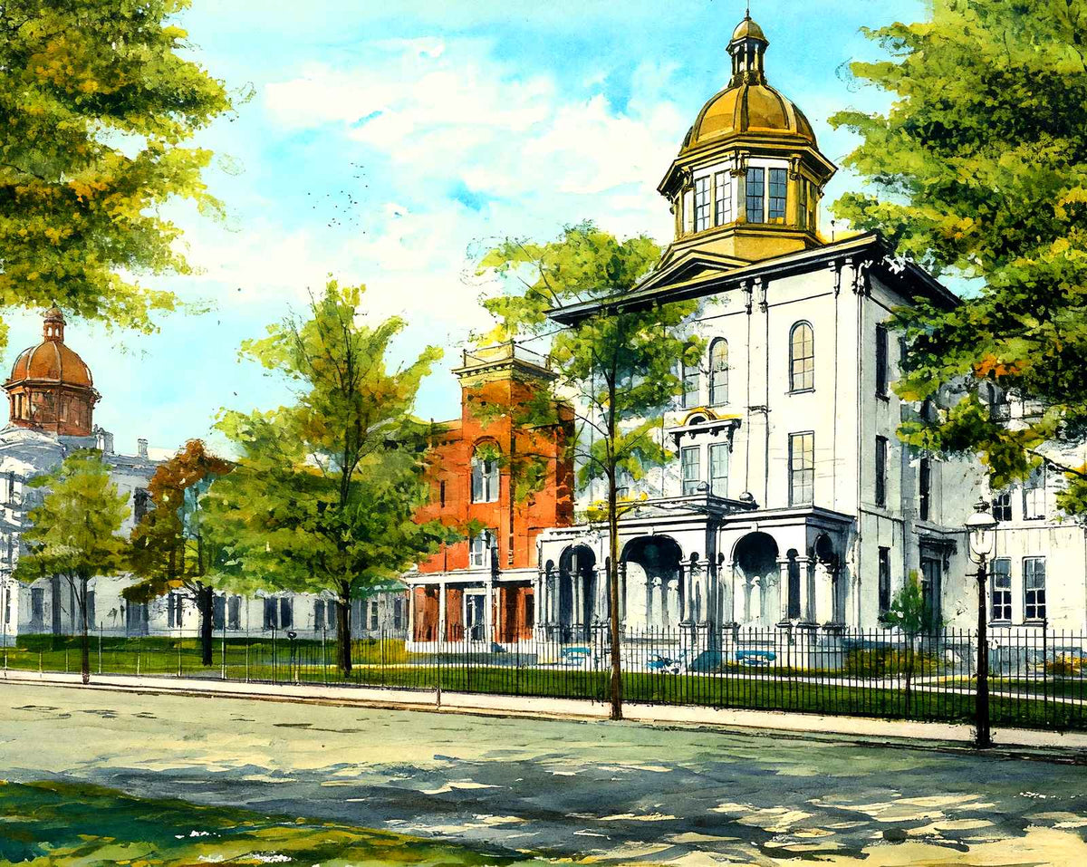 State Normal & Model Schools, Trenton, NJ art print