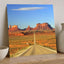 Monument Valley with Road in Arizona Photo Print Wall Decor